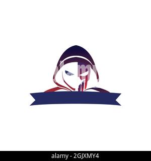 alien face logo icon flat vector concept graphic simple stylish design Stock Vector