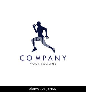 run marathon flat logo icon flat vector concept graphic simple stylish design Stock Vector