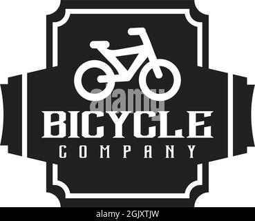 Bike logo design inspiration vector illustration with isolated background template Stock Vector