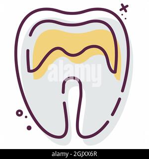 Icon Vector of Tartar - MBE Style - Simple illustration, Editable stroke, Design template vector, Good for prints, posters, advertisements, announceme Stock Vector