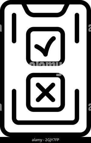 Smartphone manager icon outline vector. Digital project. Business data Stock Vector