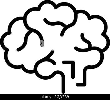 Brainstorming icon outline vector. Brain group. Business idea Stock Vector