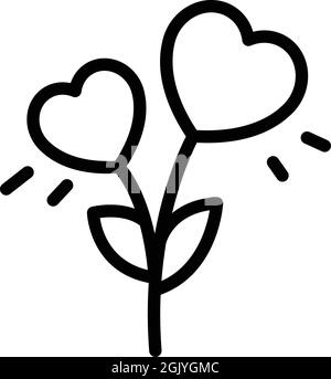 planting seeds clipart black and white heart