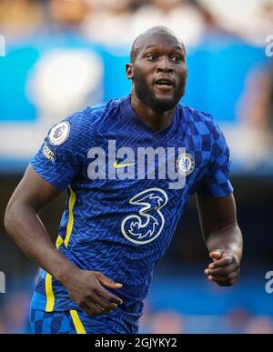 London, UK. 11th Sep, 2021. Romelu Lukaku of Chelsea during the Premier League match between Chelsea and Aston Villa at Stamford Bridge, London, England on 11 September 2021. Photo by Andy Rowland. Credit: PRiME Media Images/Alamy Live News Credit: PRiME Media Images/Alamy Live News
