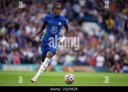London, UK. 11th Sep, 2021. Trevoh Chalobah of Chelsea during the Premier League match between Chelsea and Aston Villa at Stamford Bridge, London, England on 11 September 2021. Photo by Andy Rowland. Credit: PRiME Media Images/Alamy Live News Credit: PRiME Media Images/Alamy Live News Stock Photo