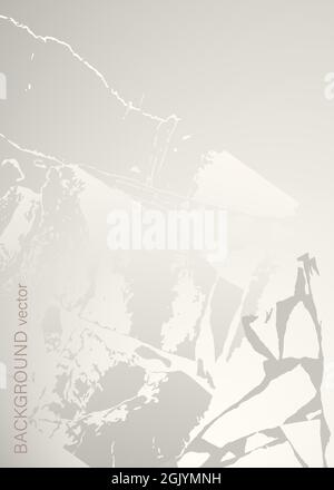 Vertical banner templates with artificial marble lines. The texture of gray marble. Vector Stock Vector