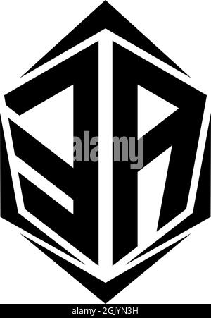 Initial EA logo design, Initial EA logo design with Shield style, Logo business branding. Stock Vector