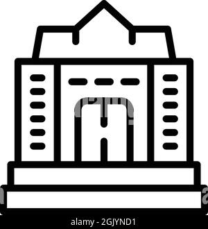 Digital school icon outline vector. Learn online. Virtual class Stock Vector