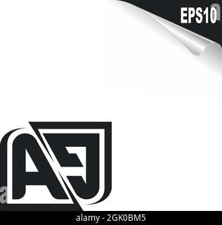Initial AG logo design with Shape style, Logo business branding. Stock Vector
