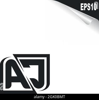 Initial AC logo design with Shape style, Logo business branding. Stock Vector