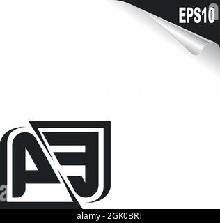 Initial PE logo design with Shape style, Logo business branding. Stock Vector