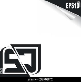 Initial SC logo design with Shape style, Logo business branding. Stock Vector