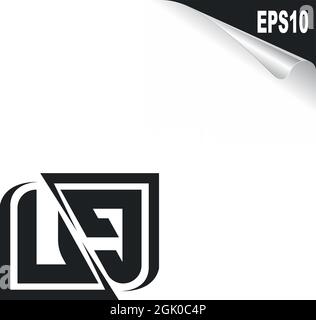 Initial UG logo design with Shape style, Logo business branding. Stock Vector