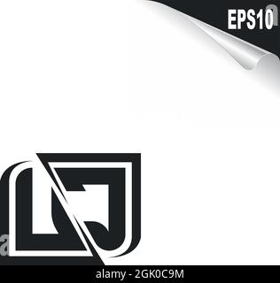 Initial UC logo design with Shape style, Logo business branding. Stock Vector