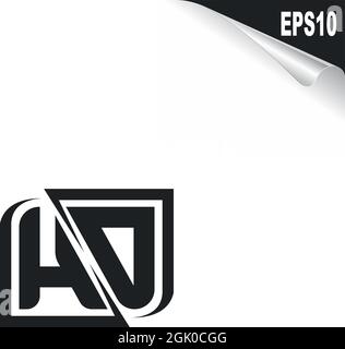 Initial HD logo design with Shape style, Logo business branding. Stock Vector