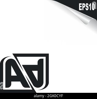 Initial AP logo design with Shape style, Logo business branding. Stock Vector