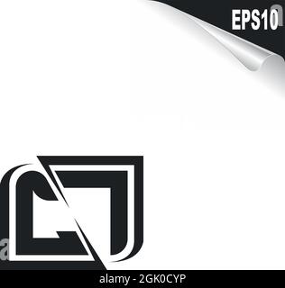 Initial CL logo design with Shape style, Logo business branding. Stock Vector