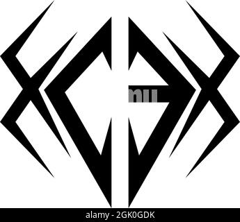 Initial CE logo design with Cool style, Logo business branding. Stock Vector