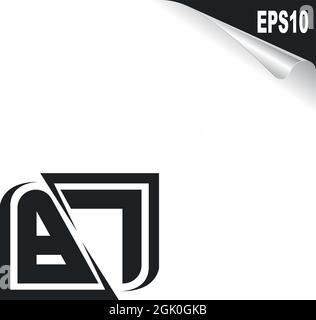 Initial BL logo design with Shape style, Logo business branding. Stock Vector