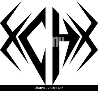 Initial CH logo design with Cool style, Logo business branding. Stock Vector