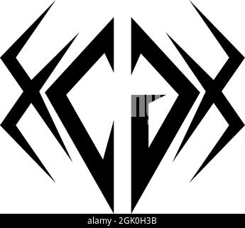 Initial CG logo design with Cool style, Logo business branding. Stock Vector