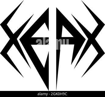 Initial EA logo design with Cool style, Logo business branding. Stock Vector
