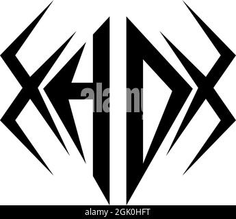 Initial HD logo design with Cool style, Logo business branding. Stock Vector