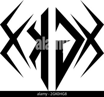 Initial KG logo design with Cool style, Logo business branding. Stock Vector