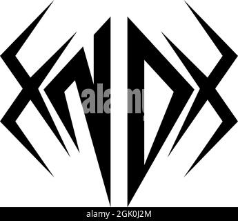 Initial ND logo design with Cool style, Logo business branding. Stock Vector