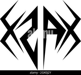 Initial ZA logo design with Cool style, Logo business branding. Stock Vector