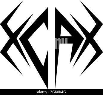 Initial CA logo design with Cool style, Logo business branding. Stock Vector