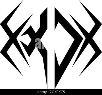Initial XC logo design with Cool style, Logo business branding. Stock Vector