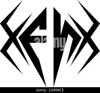 Initial EN logo design with Cool style, Logo business branding. Stock Vector
