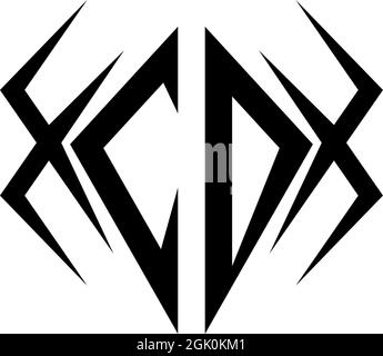 Initial CD logo design with Cool style, Logo business branding. Stock Vector