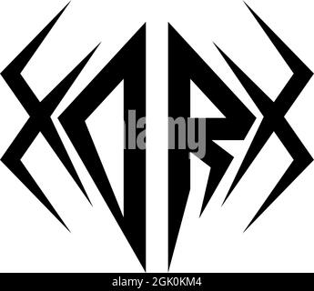 Initial DR logo design with Cool style, Logo business branding. Stock Vector