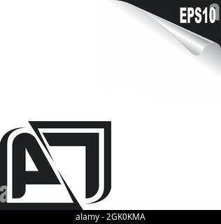 Initial PL logo design with Shape style, Logo business branding. Stock Vector