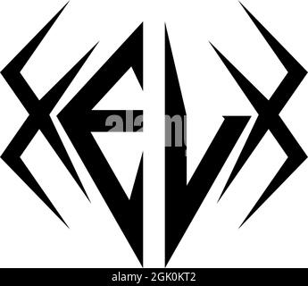 Initial EV logo design with Cool style, Logo business branding. Stock Vector