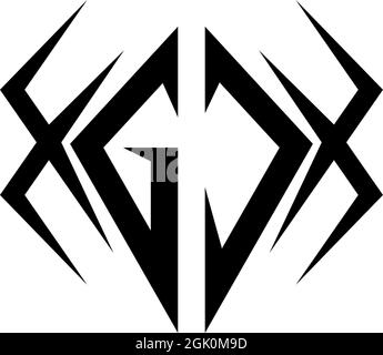 Initial GC logo design with Cool style, Logo business branding. Stock Vector