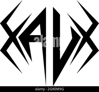 Initial AU logo design with Cool style, Logo business branding. Stock Vector