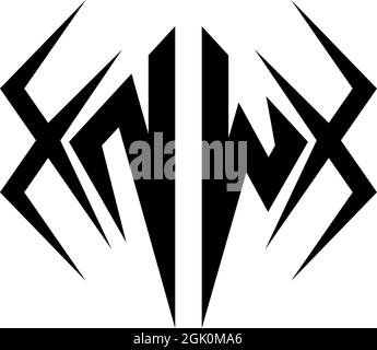 Initial NW logo design with Cool style, Logo business branding. Stock Vector