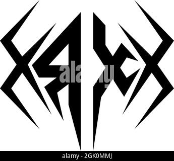 Initial RX logo design with Cool style, Logo business branding. Stock Vector