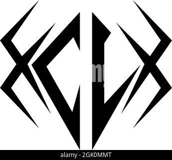 Initial CL logo design with Cool style, Logo business branding. Stock Vector