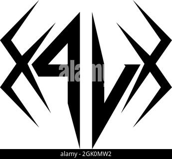 Initial PV logo design with Cool style, Logo business branding. Stock Vector