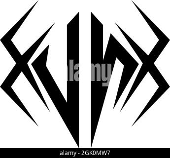 Initial UN logo design with Cool style, Logo business branding. Stock Vector