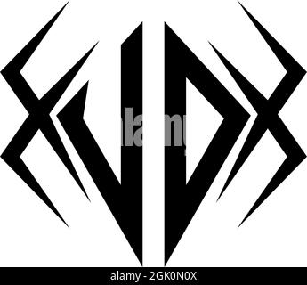 Initial UO logo design with Cool style, Logo business branding. Stock Vector
