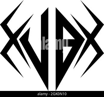 Initial UB logo design with Cool style, Logo business branding. Stock Vector