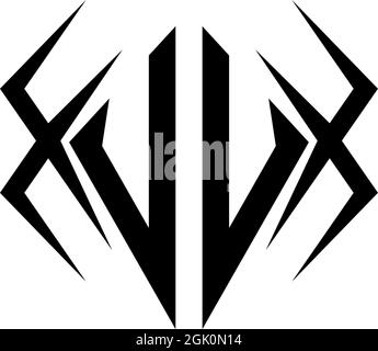 Initial UU logo design with Cool style, Logo business branding. Stock Vector