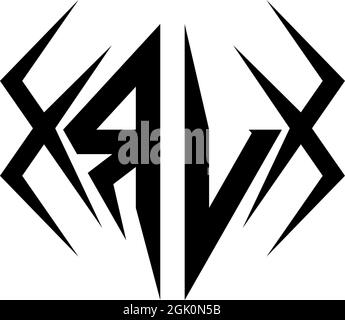 Initial RV logo design with Cool style, Logo business branding. Stock Vector