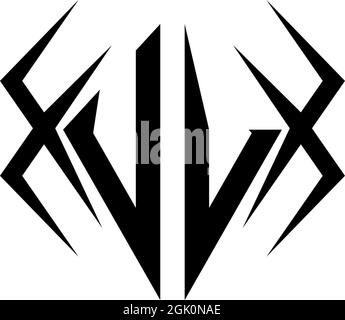 Initial UV logo design with Cool style, Logo business branding. Stock Vector