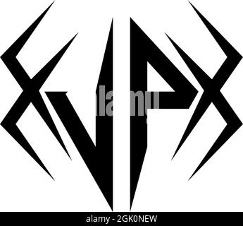 Initial VP logo design with Cool style, Logo business branding. Stock Vector